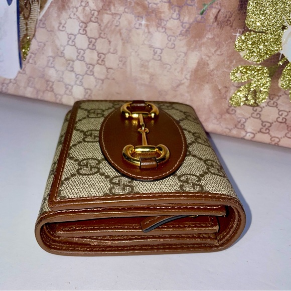 🔥 GUCCI GG Horsebit Supreme Monogram Wallet - Picture 4 of 13